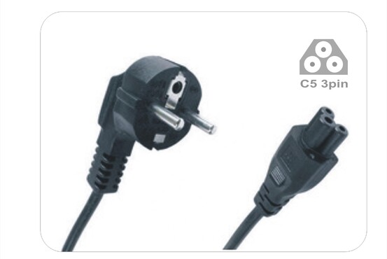 X 02 E - Kabel zasilania do urządzeń elektronicznych, zasilaczy, typ koniczynka /